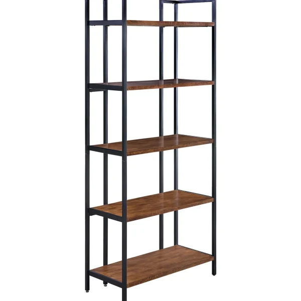 * Parkview 5 Tier Metal & Wood Veneer Bookshelf Opening Sales Store