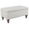 * Providence Jasmine Linen Storage Ottoman, Beige Outlet Hot