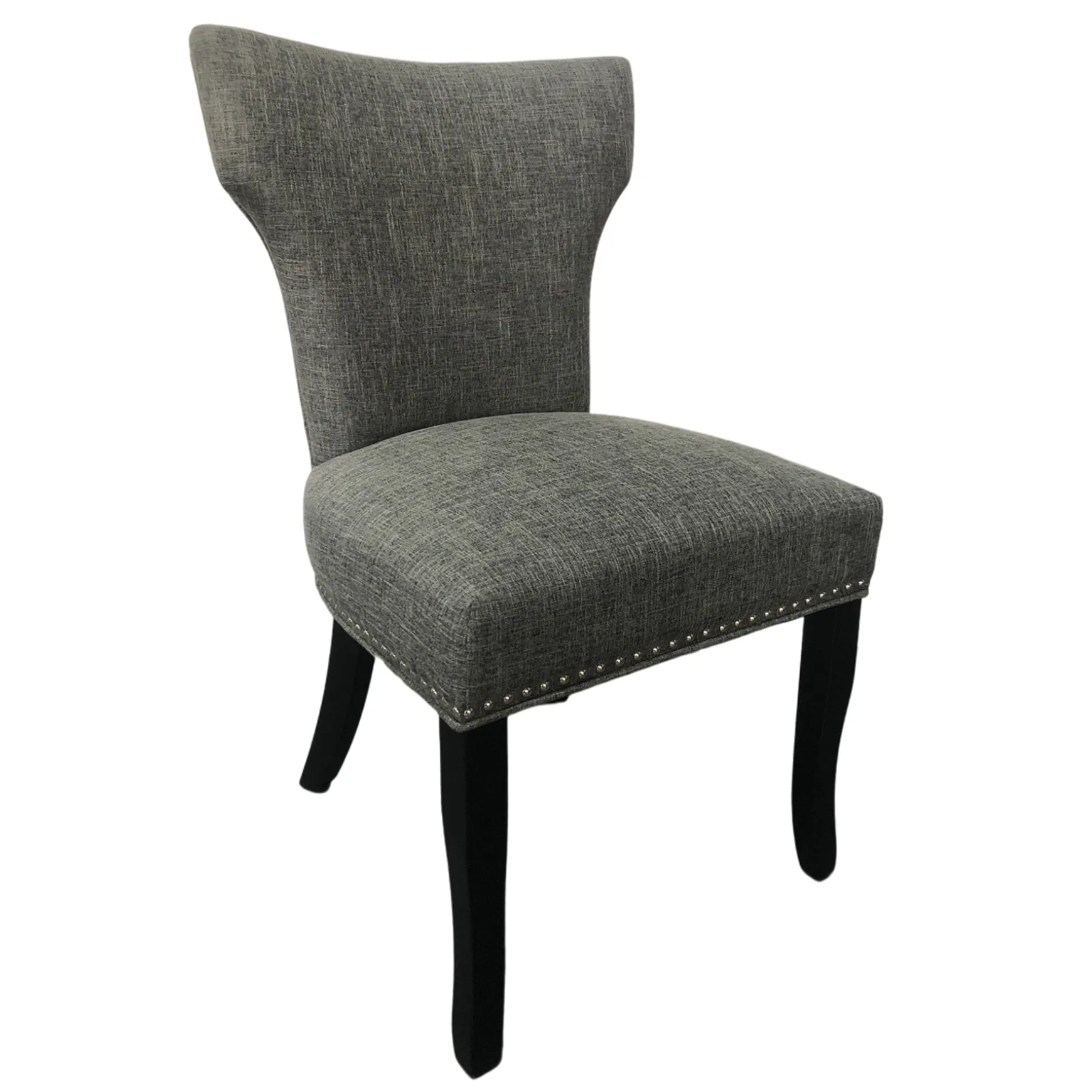 * Providence Jhene Ii Studded Back Dining Chair, Grey Discount Online Flash Sale