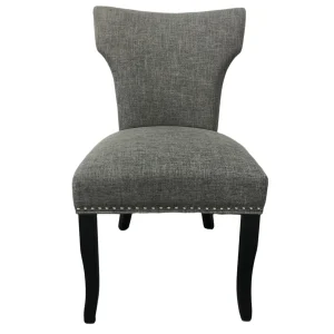 * Providence Jhene Ii Studded Back Dining Chair, Grey Discount Online Flash Sale
