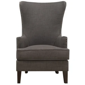 * Providence Kori Accent Chair, Charcoal Kd Promotion New