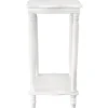 * Providence White Wood Square Plant Stand, 24 Discount Store