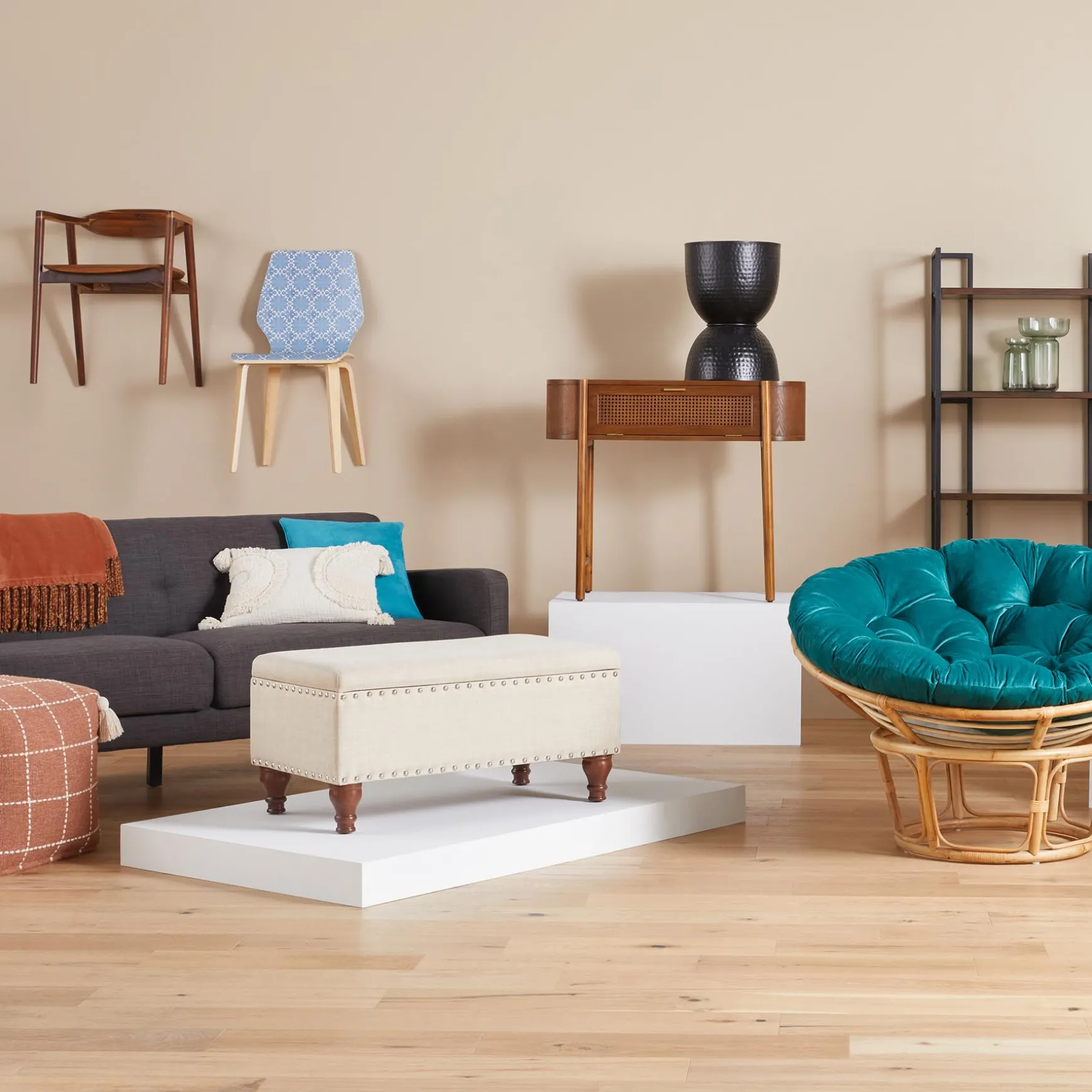 * Reston Round Corner Wooden Console Table Less Expensive Clearance