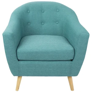 * Rockwell Teal Mid-Century Modern Accent Chair Gift Selection Hot