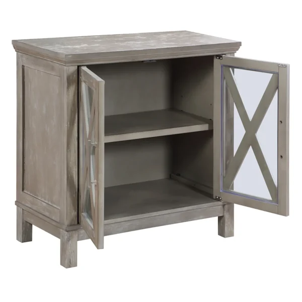 * Rowan 2-Drawer Grey Cabinet Flash Sale Store