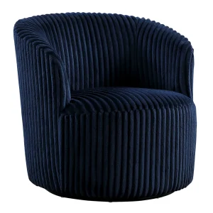 * Sawyer Blue Pleated Swivel Tub Chair Promotion Hot