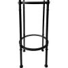 * Tempered Glass Top With Black Metal Frame 2 Tier Plant Stand Promotion Shop