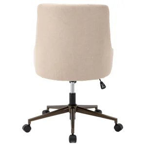 * Tufted Cream Adjustable Office Chair Promotion Shop