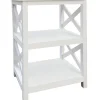 * White 2-Tier Xavier Accent Table, 26 Opening Sales Cheap