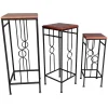 * Wood Top Plant Stand, Medium Online Discount Flash Sale