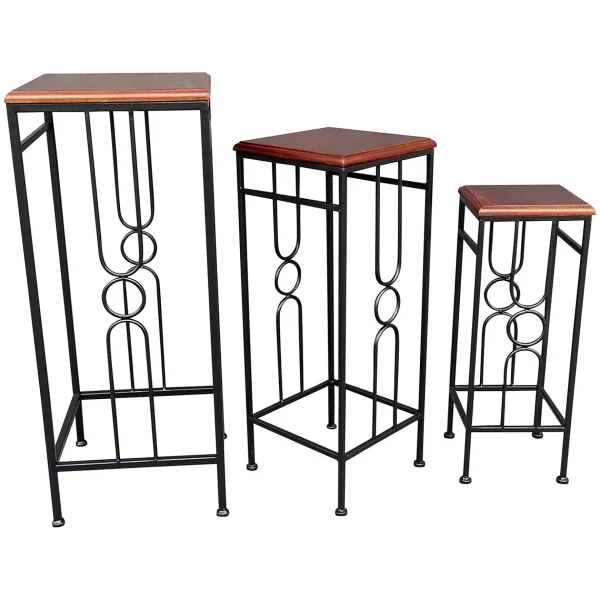 * Wood Top Plant Stand, Medium Online Discount Flash Sale