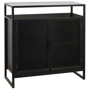 * 32X34 Blk Mtl 2Dr Display Cab Featured Store